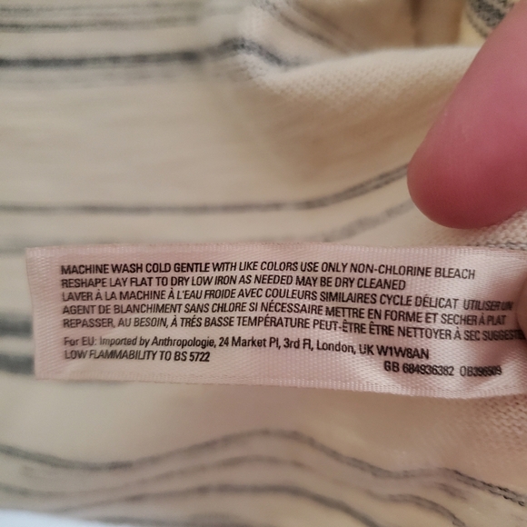 Anthropologie Saturday Sunday Striped Open Cardigan Size Small - Picture 7 of 7